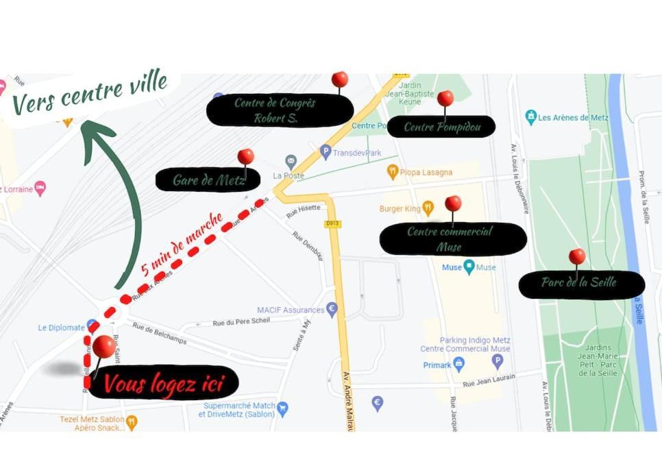 Studio Classe Haut De Gamme-Metz Gare Apartment Ngoại thất bức ảnh
